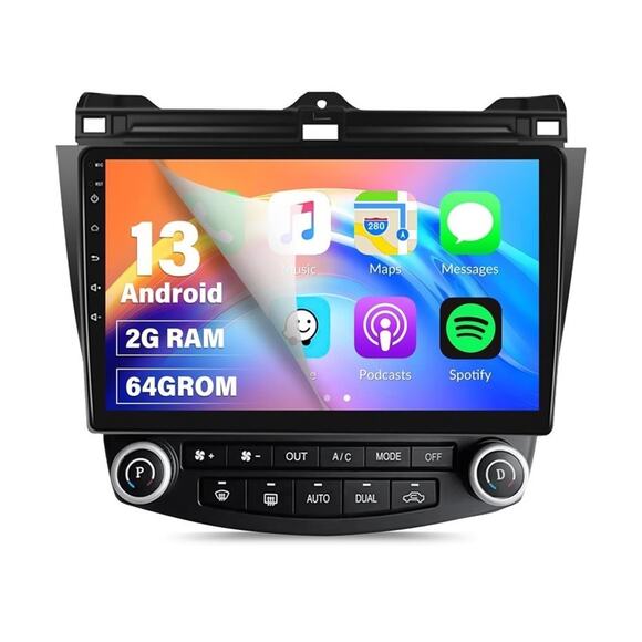 For Honda Accord 2003-2007 Apple CarPlay Android 13 Car Stereo Radio GPS WIFI FM - Picture 1 of 14